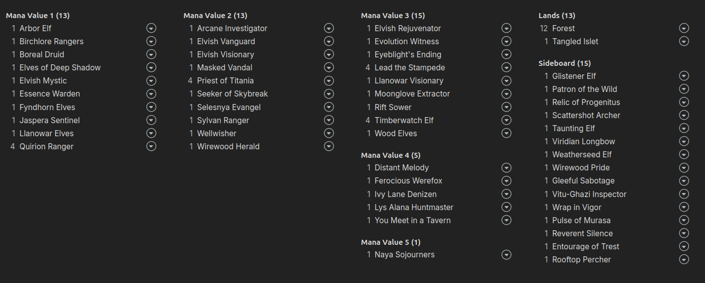 Decklist